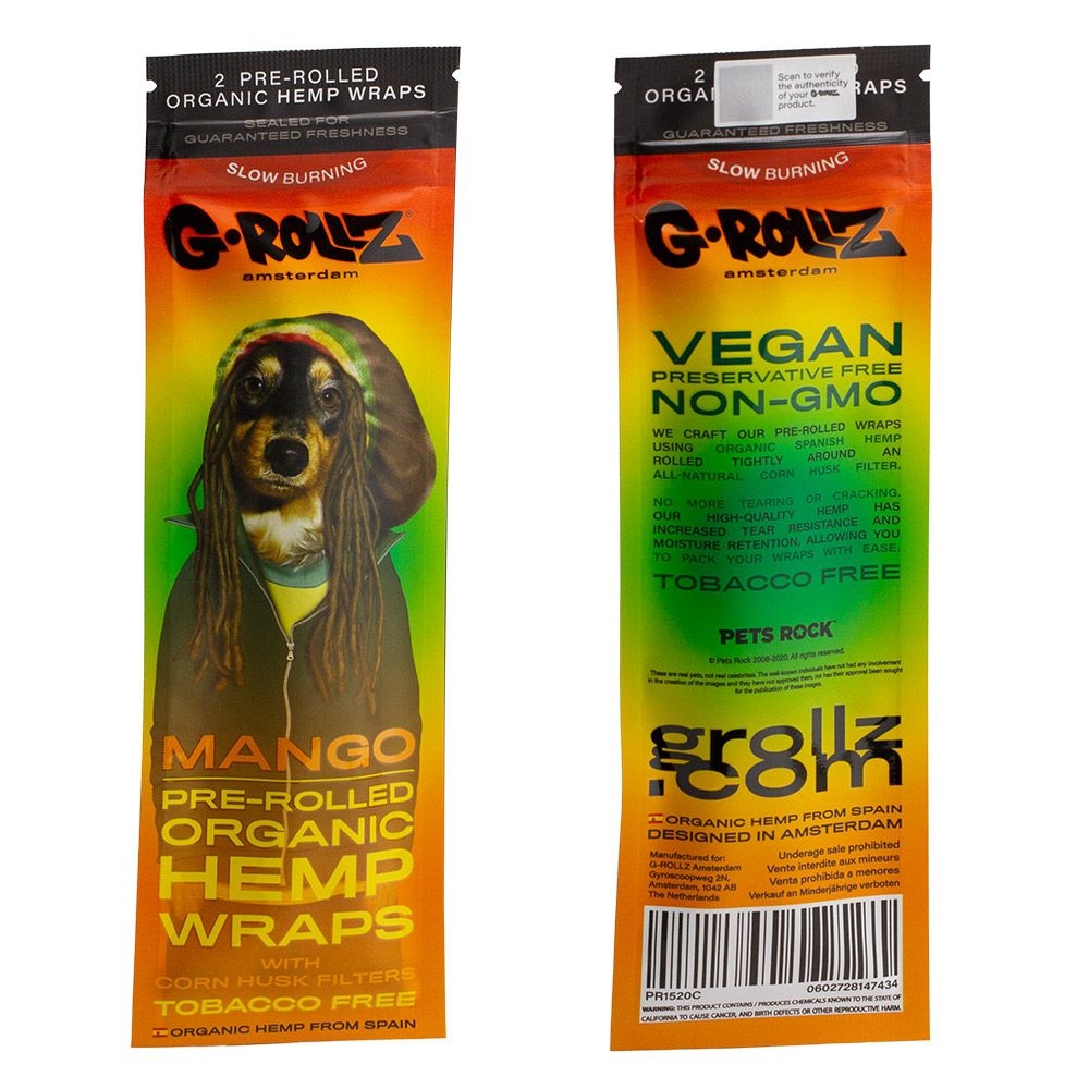 G-ROLLZ - MANGO - Organic Hemp Wraps