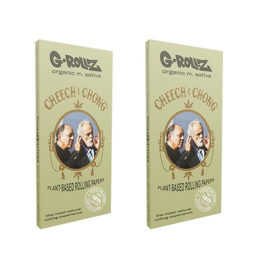 G-ROLLZ - CHEECH & CHONG / MEDICAGO SATIVA - King Size Slim Papers + Tips