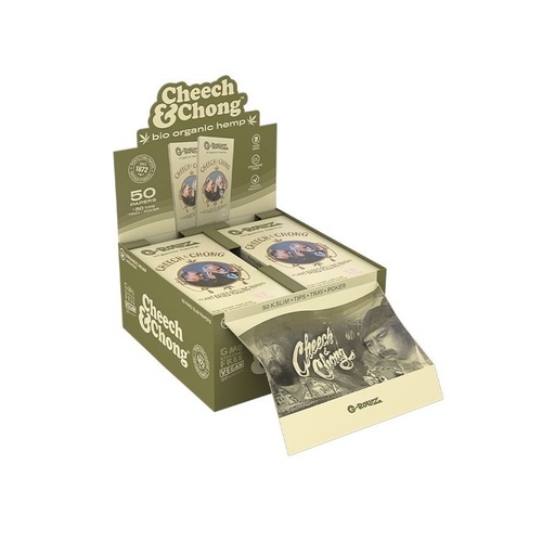 G-ROLLZ - CHEECH & CHONG / BIO-HEMP - King Size Slim Papers + Tips