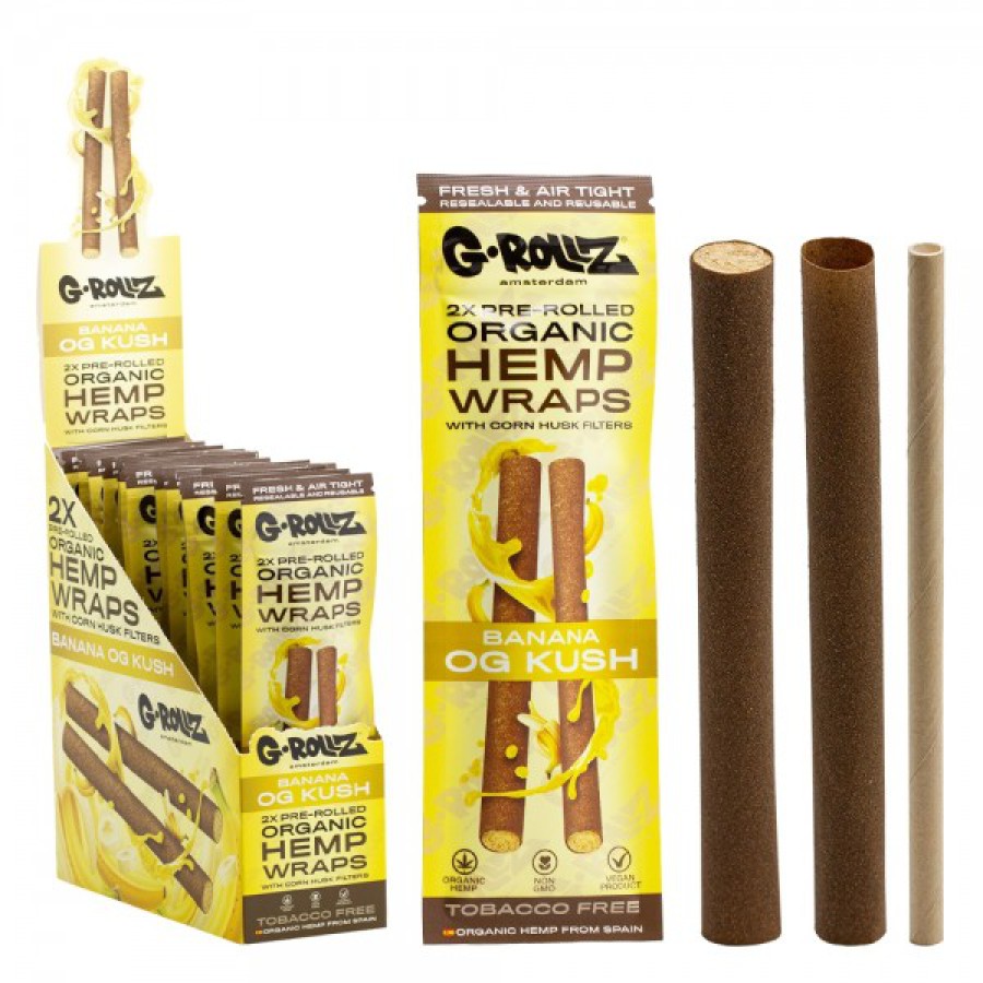 [21382] G-ROLLZ - Vorgerollte Hanf Wraps - Banana OG Kush
