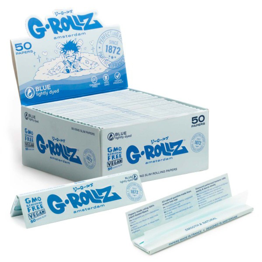 G-ROLLZ | Lightly Dyed Blue - King Size Papers