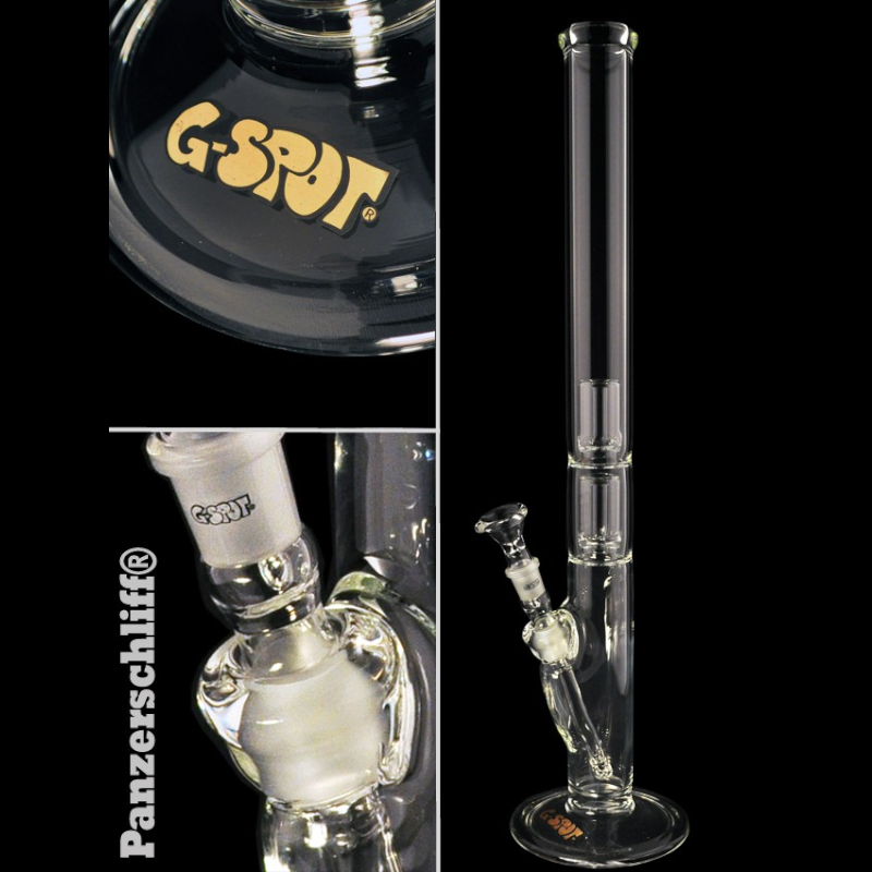 [21555] G-SPOT - Zylinder Doppel Percolator - 50 x 600mm - 5 mm - Panzerschliff - 3-teilig