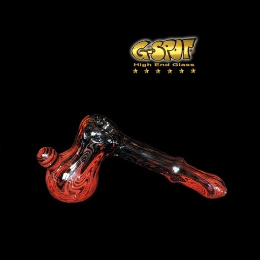 G-SPOT - Glaspfeife - Glasshammer - schwarz/rot