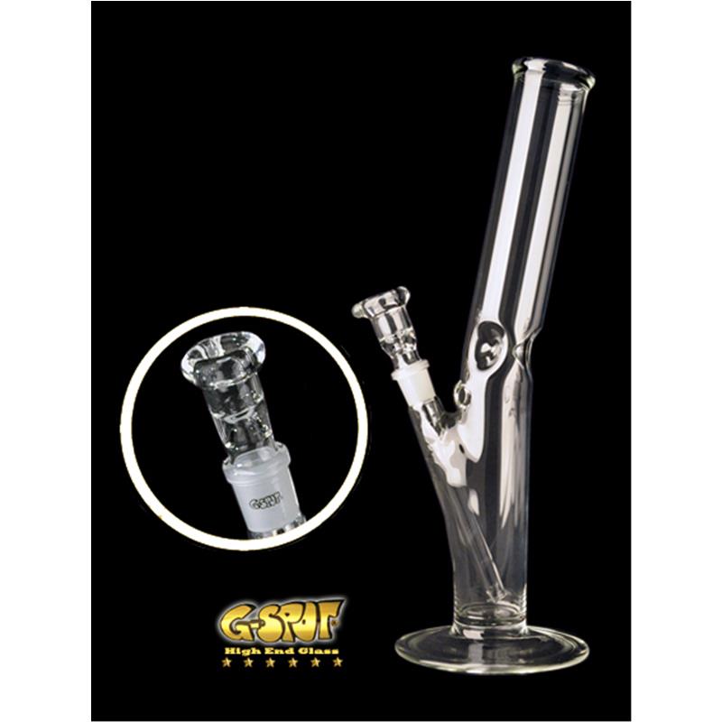 [21587] G-SPOT - Zylinder gebogen - Eis - 50 x 400 x 2,5 mm - NS 18.8