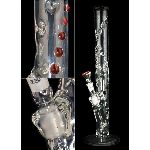 G-SPOT - Snake - 50 x 500 x 5 mm - Flame polished - Panzerschliff - 3-teilig - Farbpunkte