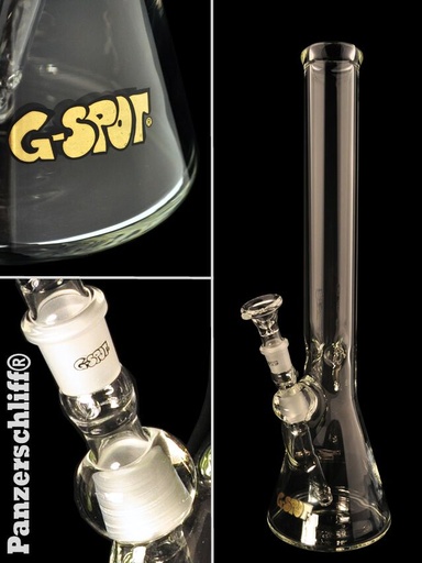 G-SPOT - Beakerbong Eis 50 x 450 x 5 mm - Panzerschliff - 3-teilig