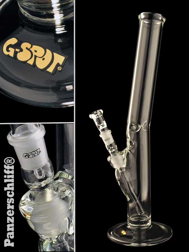 G-Spot - Zylinderbong gebogen Eis - 50 x 450 x 5 mm