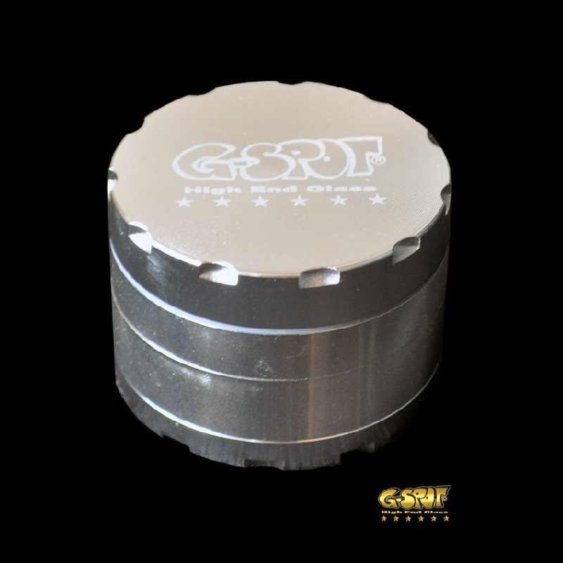 [21396] G-SPOT - 4-Teil-Alu-Grinder - Ø 76mm - SILBER