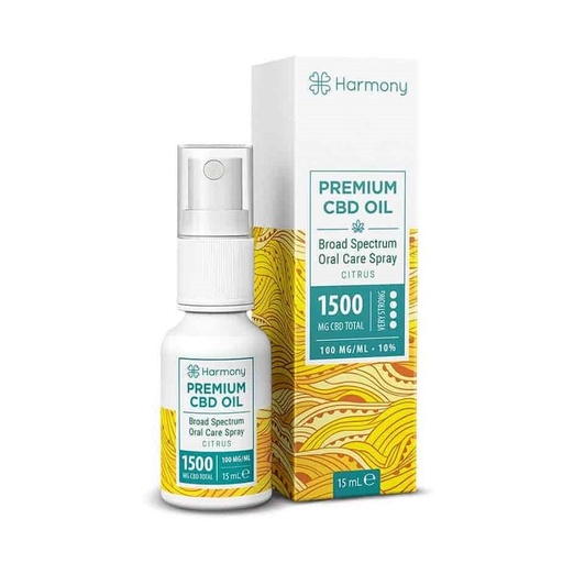 Harmony - CBD Spray - Citrus - 1.500 mg/15 ml - 10%