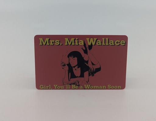 KD-Germany - Hack-Karte / Mrs. Mia Wallace