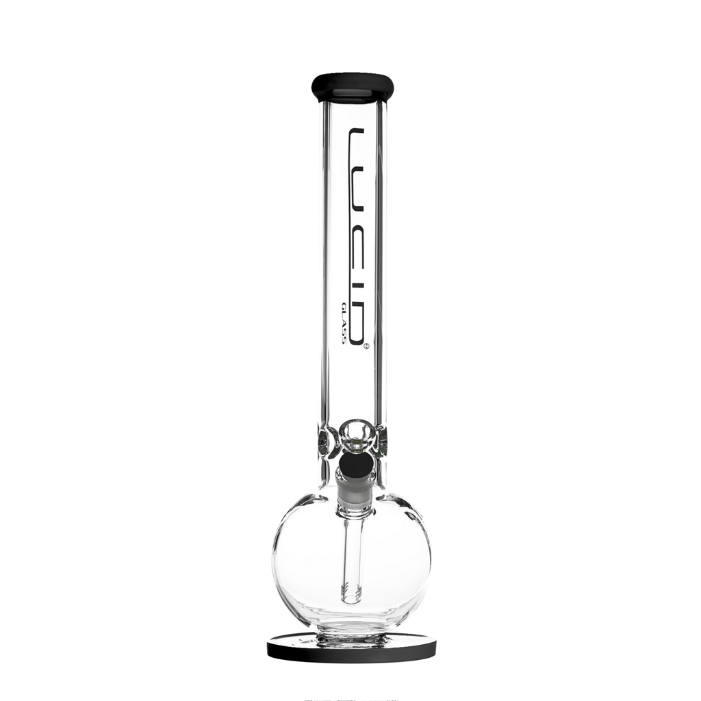 Lucid Glass - Bong Bauch, Height 42cm Black