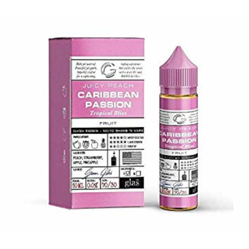 [21693] GLAS BASIX CARIBBEAN PASSION | Ananas, Erdbeere, Apfel, Pfirsich & Aprikose | OVERDOSED 50ml