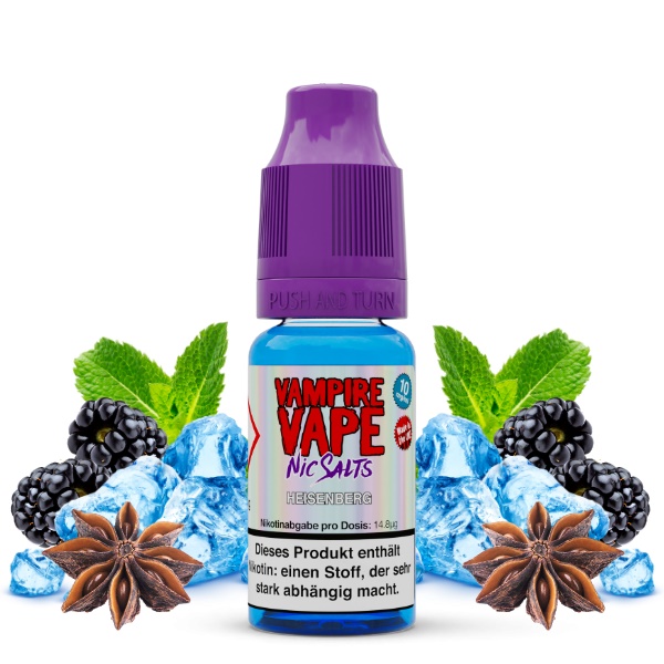 [22981] VampireVape - HEISENBERG - 10 mg/ml Nikotinsalz - 10 ml Liquid