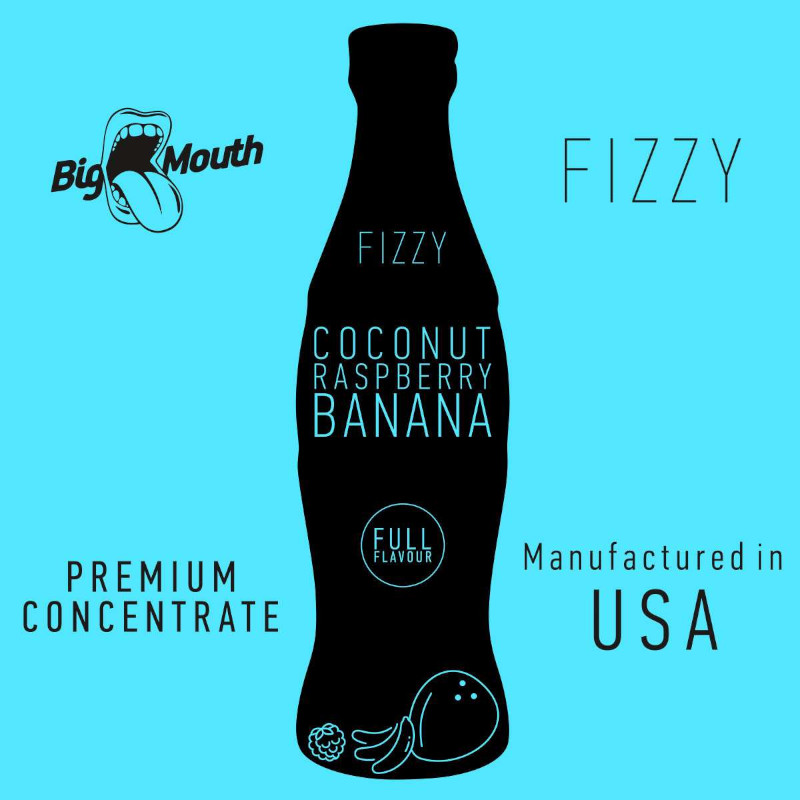 Big Mouth Fizzy Aroma Coconut, Raspberry, Banana, Kokosnuss, Himbeere & Banane