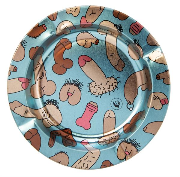 [22178] Metall Aschenbecher, "DICK PATTERN Metallic"