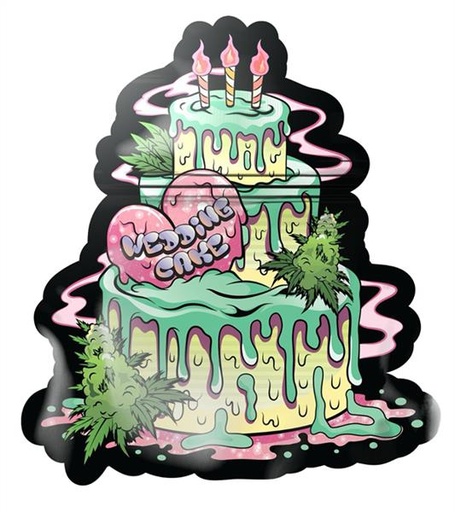 Mylar Bag Geruchststopp Zip-Beutel Small "Wedding Cake"