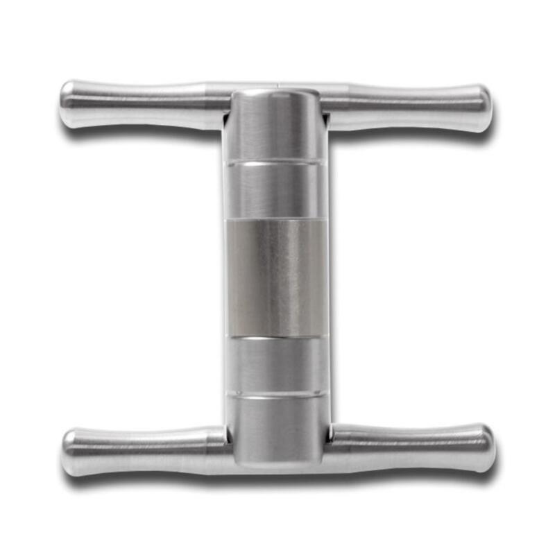 [22845] Super Pollen Presse Stahl, magnetisch, silber