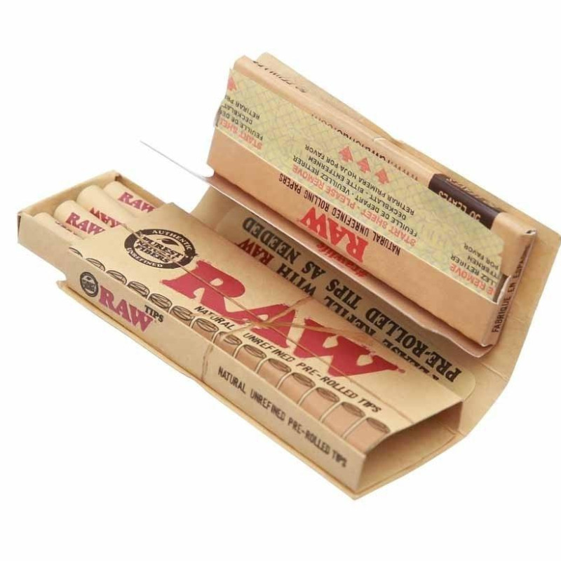 RAW - CLASSIC - Connoisseur (1¼ Size + Pre-Rolled Tips)