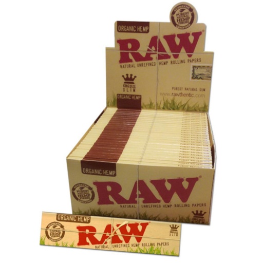RAW - ORGANIC HEMP - King Size Slim Papers