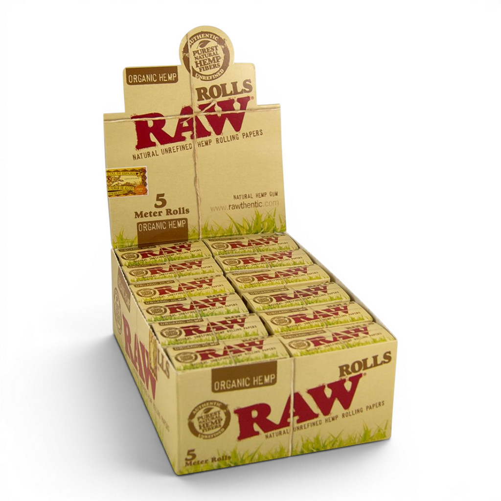 [22485] RAW - ORGANIC HEMP - 5 Meter Rolls Slim