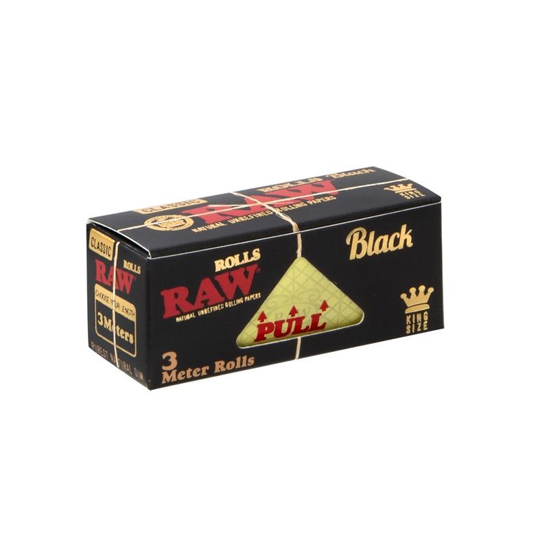[22457] RAW - CLASSIC / BLACK - 3 Meter Rolls