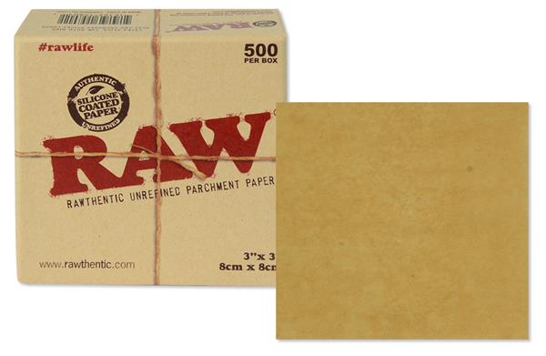 [22533] RAW Pergament Papier SQUARE 8x8cm 500er Pack