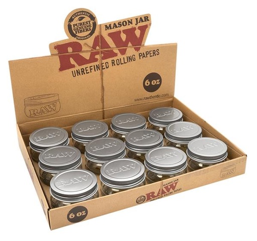 RAW - Mason Glass Jar 6oz