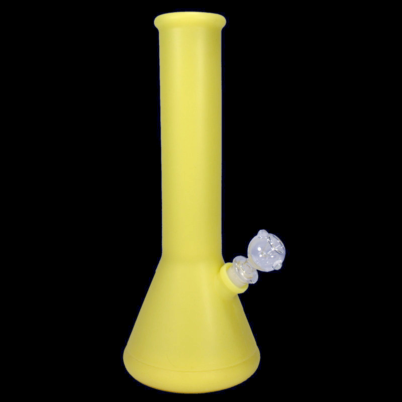 Silikon - Bong | Ice | Glaskopf | Gelb