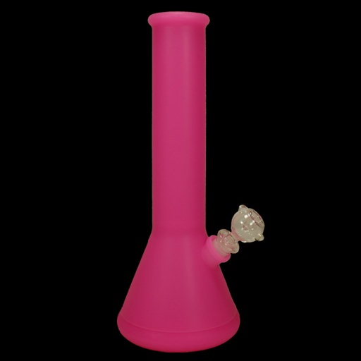 Black Leaf - Silikon Bong | Ice | Glaskopf | Pink