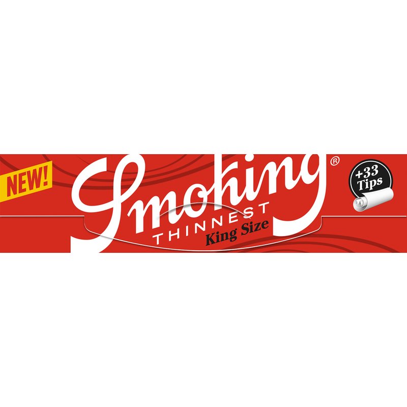 Smoking - THINNEST - King Size Slim Papers + Tips