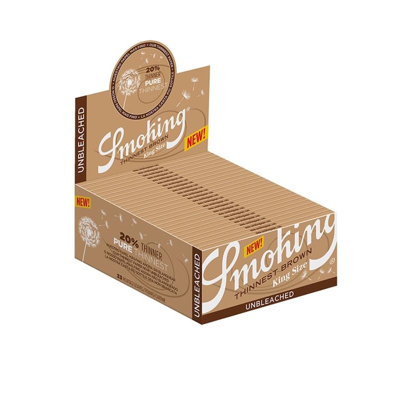 Smoking - THINNEST BROWN - King Size Slim Papers