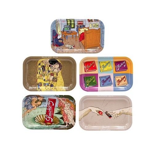 SMOKING Dreh-Tablett - Rolling Tray klein "SMOKING Artist Collection"