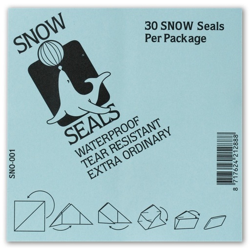 Snow Seals Papier-Pack mit Linien, 30 Stück