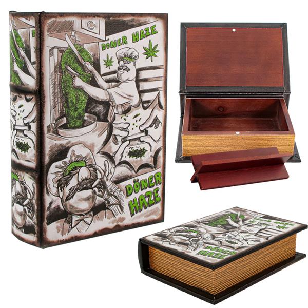 [20601] Buchversteck/Stash Book Holzbox "Döner Haze"