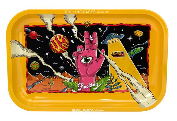 SMOKING - Rolling Tray klein, "Galaxy Collection - Earth"
