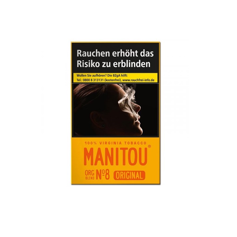 Manitou Original Virginia Tabak - Zigaretten - Organic Blend No8 Gold