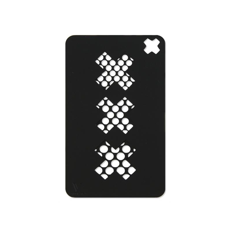 V-Syndicate - Grinder Card - XXX Schwarz/Gold