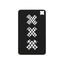 V-Syndicate - Grinder Card - XXX Schwarz/Gold