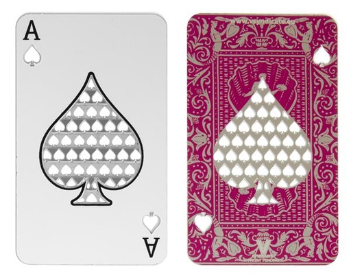 V-Syndicate Grinder Card - Metall-Grinderkarte, Ace of Clubs