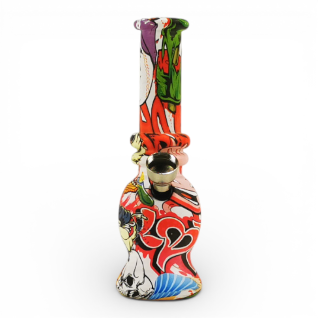Mini Glas Bong "Comic"