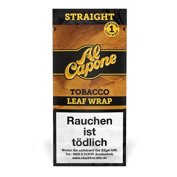 [20072-1] Al Capone Tobacco Leaf Wrap Zigarrenumblatt (Al Capone Tobacco Leaf Wrap Zigarrenumblatt Straight)