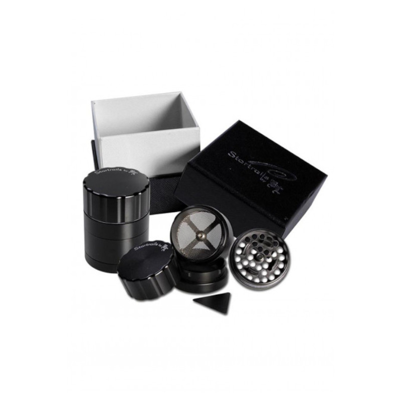 Black Leaf - Startrails Aluminium-Mühle/-Grinder mit Bajonettverschluss