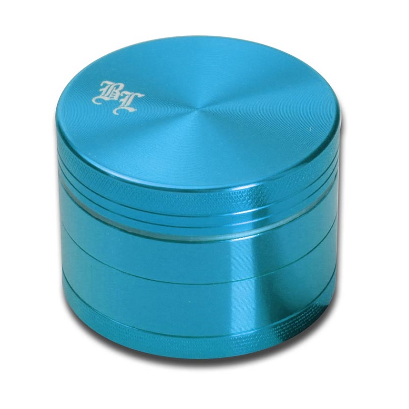 [20266-2] Black Leaf - 4-Teil-Alu-Grinder (Hellblau)