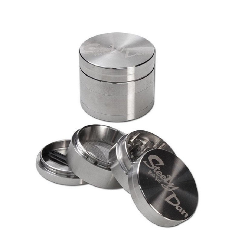 Black Leaf - Edelstahl-Grinder - STEELY DAN