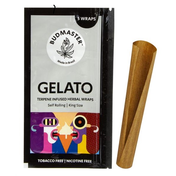 [20606-1] Budmaster Blunts King Size mit Terpenen, 5er Packung (Gelato)