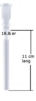 Bam Bam Bohle komplett Chillum - Zylinderkopf - 18.8mm