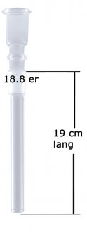 Bam Bam Bohle komplett Chillum - Zylinderkopf - 18.8mm