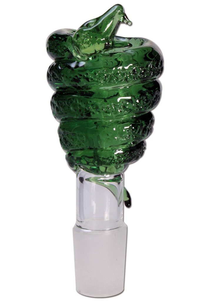 [21732-2] GLAS Steckkopf Viper - 18.8er (Grün)