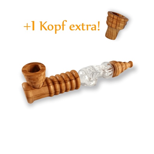 Calumet - Glas-Holzpfeife Cankuna