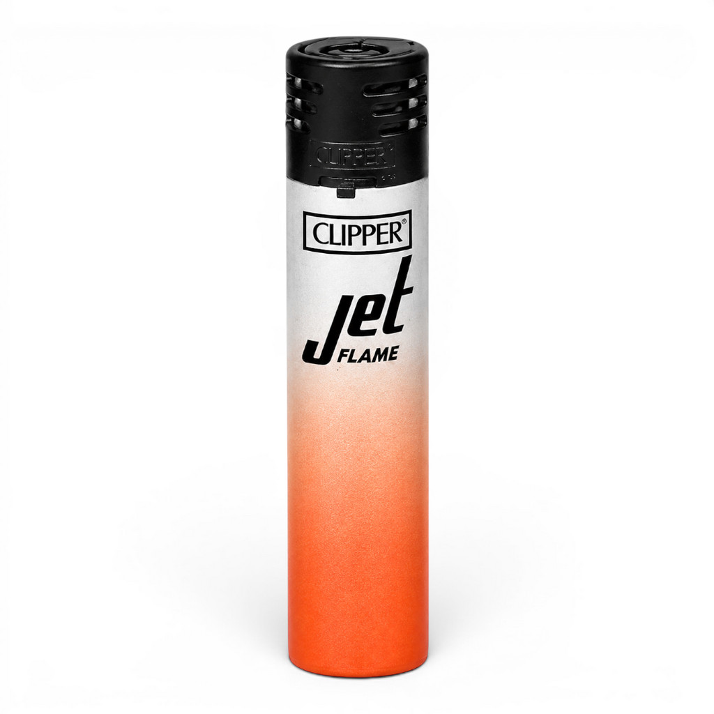 CLIPPER CLASSIC Large Jet Flame Silver Gradient